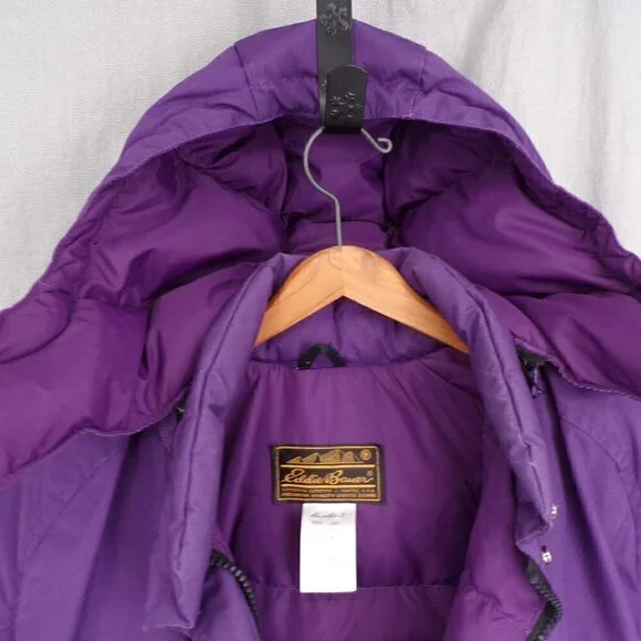 Eddie Bauer Vintage Made in USA Women's Goose Down Hooded Expedition Parka - M - Picture 7 of 12